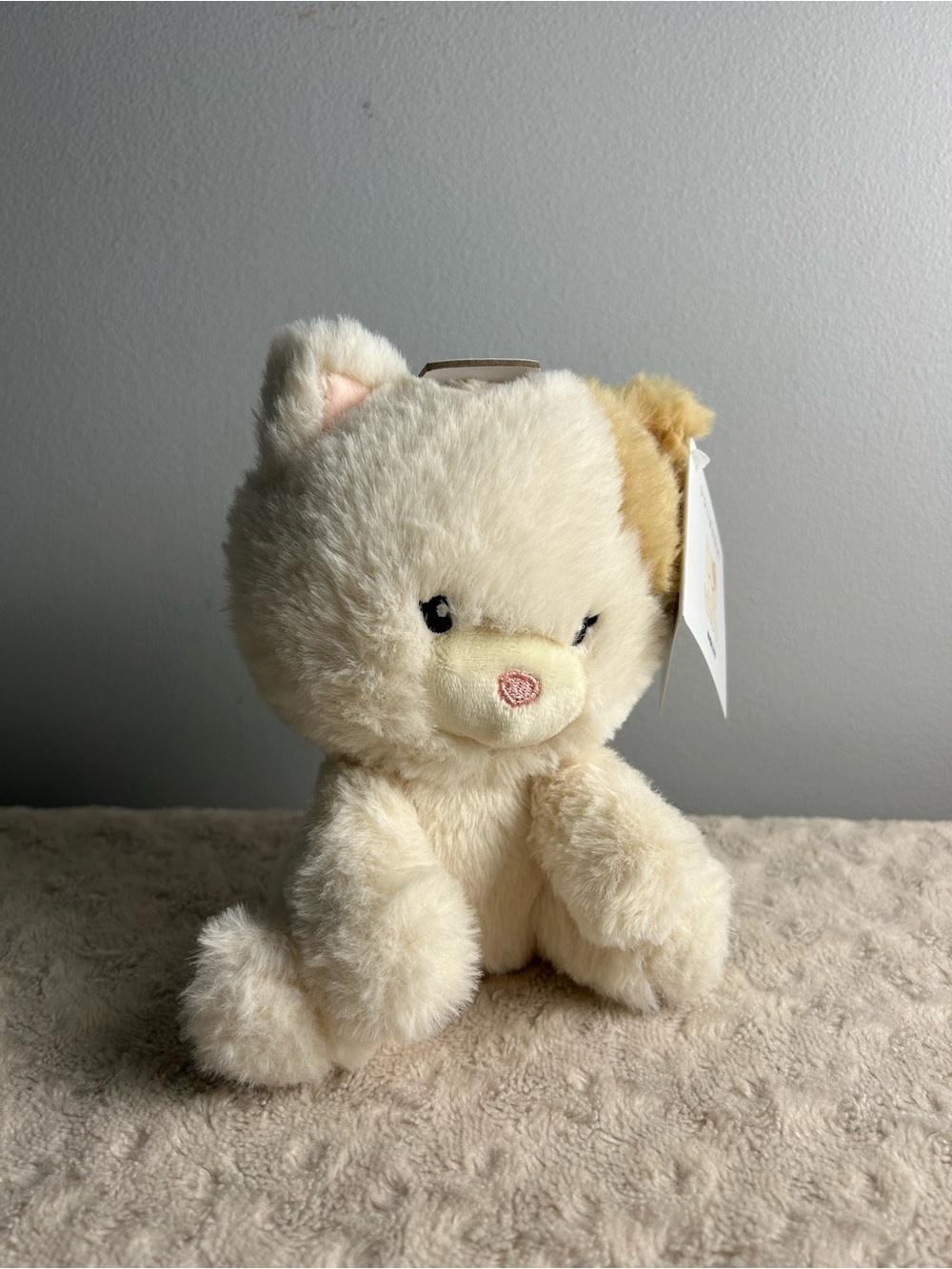 Primark Holly Kitty Cat Kitten Plush Stuffed Animal Toy Cream Off White Tan 7"